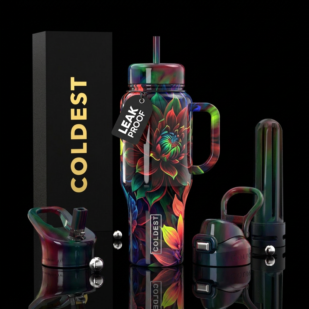 Prism Petals water bottle design