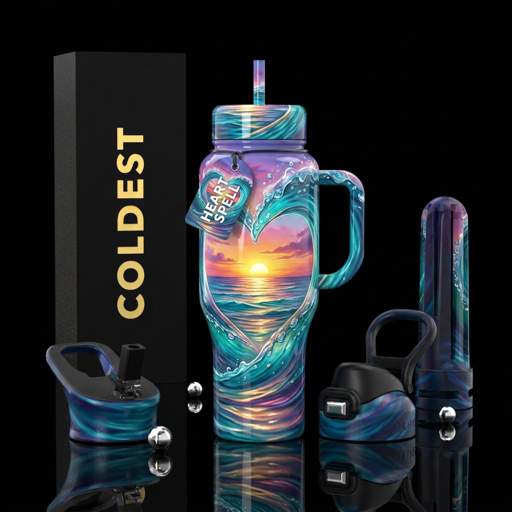 Heart of the Ocean water bottle design