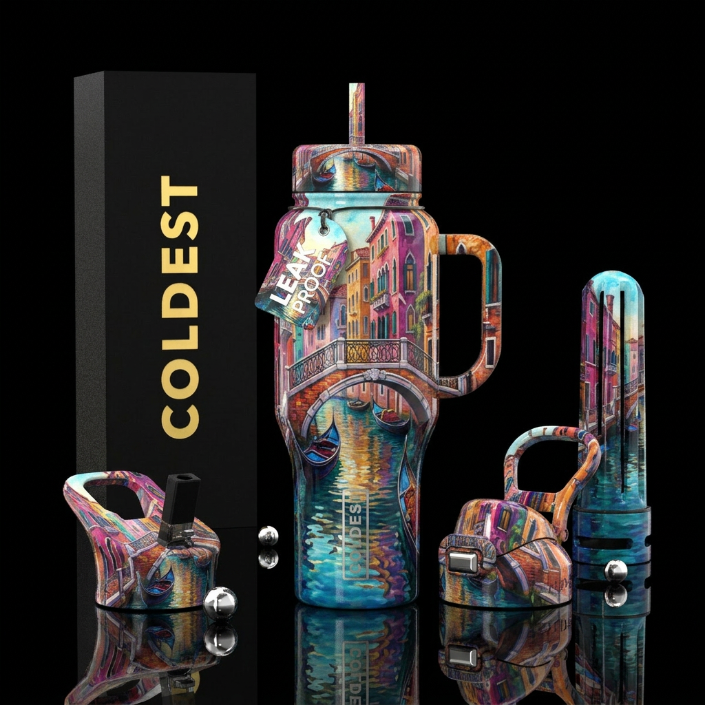 Venice water bottle design