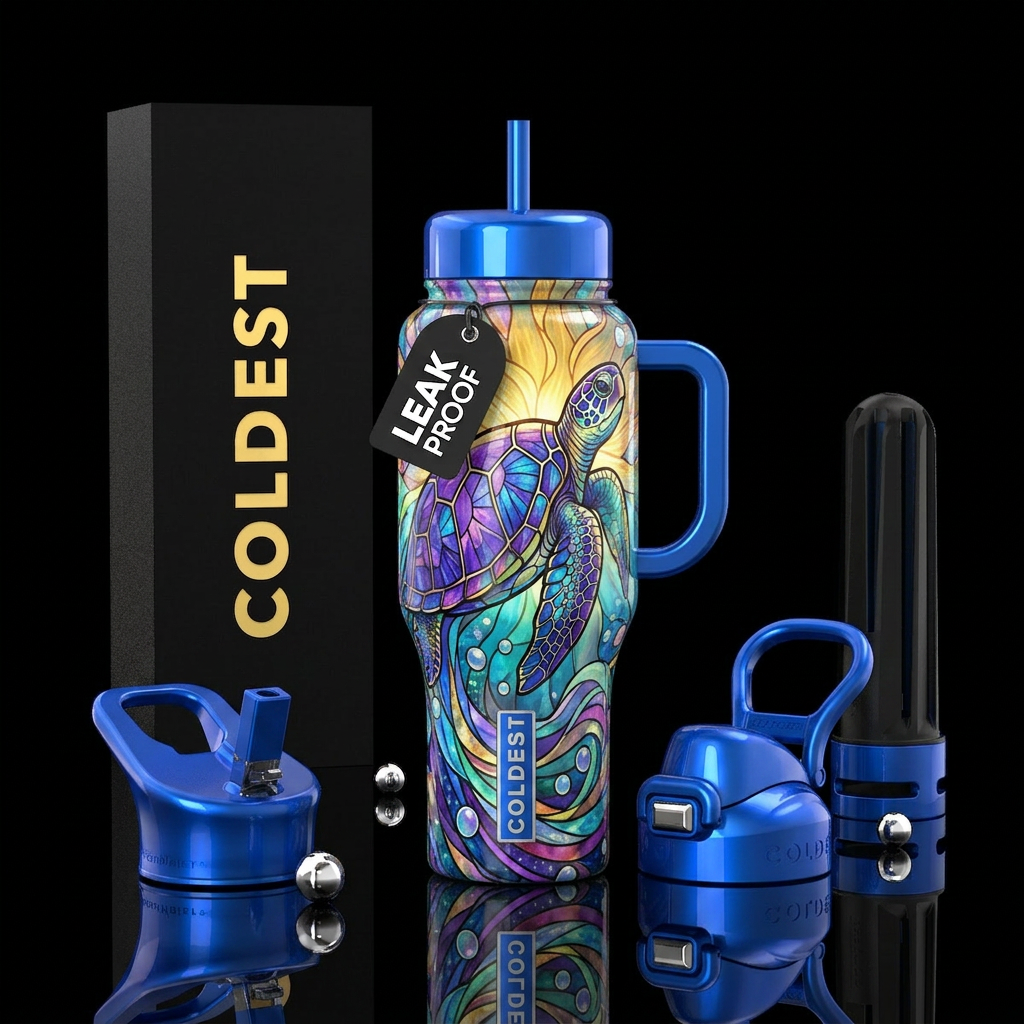 Majestic Seas water bottle design