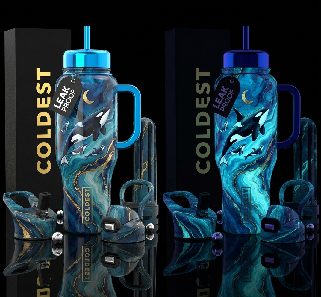 Orca Luxe water bottle design