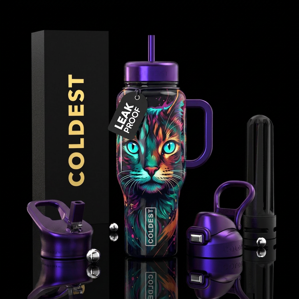 Catitude water bottle design