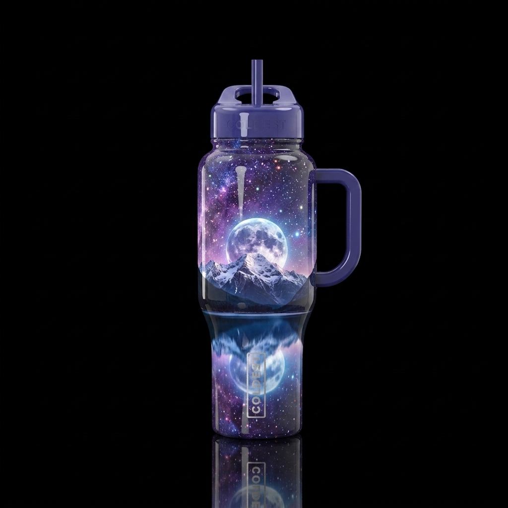 Sharing the Skies water bottle design
