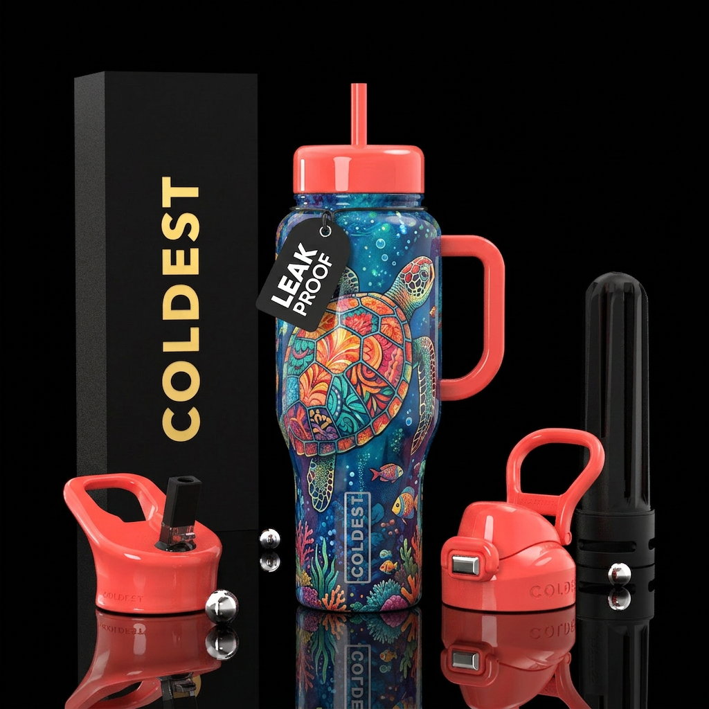 Reef Riot water bottle design