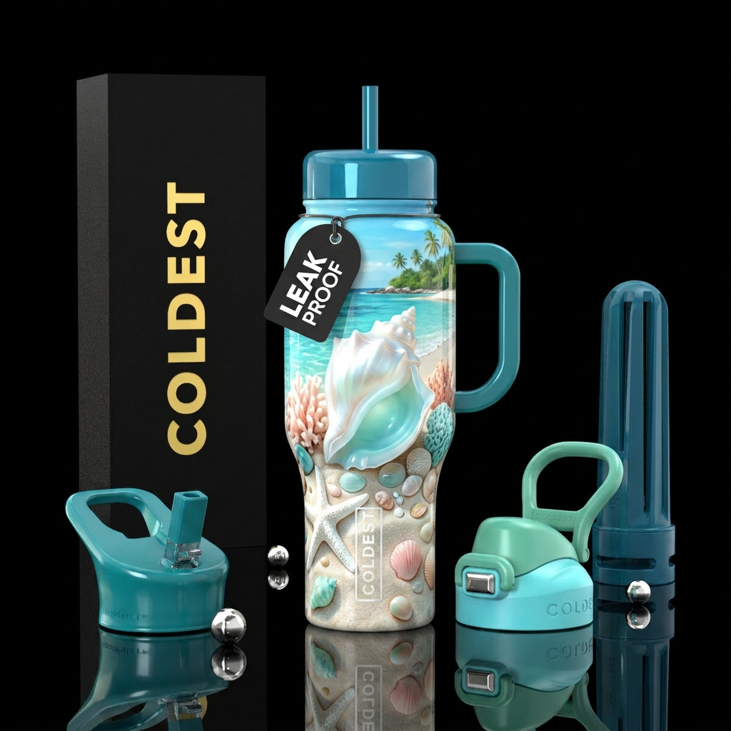 Sand Jewels water bottle design
