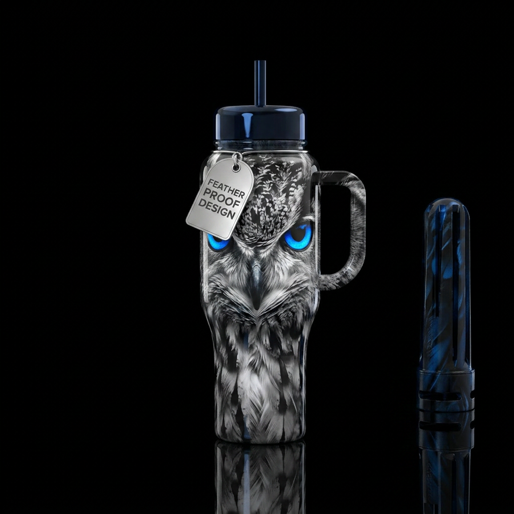 Blue Gaze water bottle design