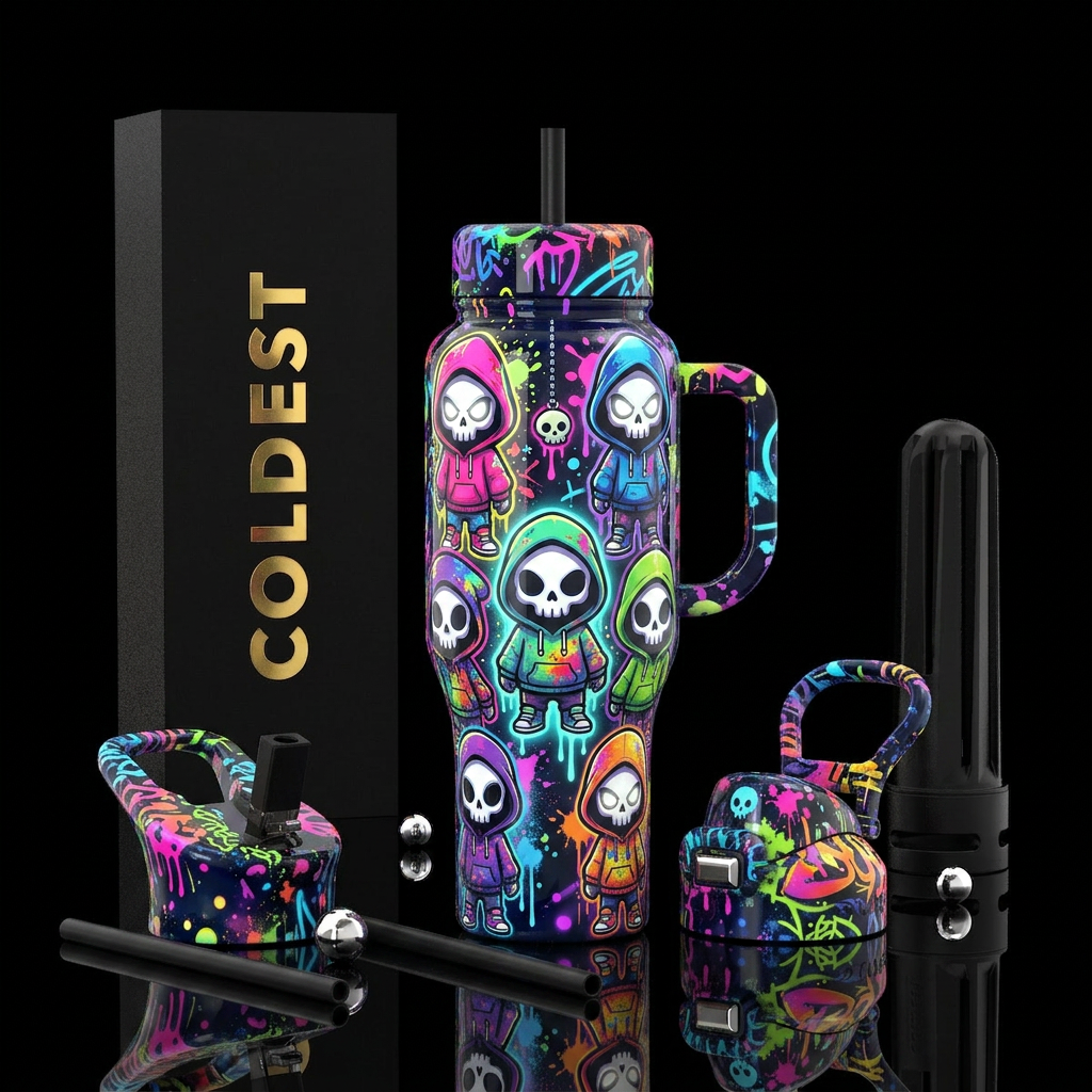 Graffiti Ghoul water bottle design