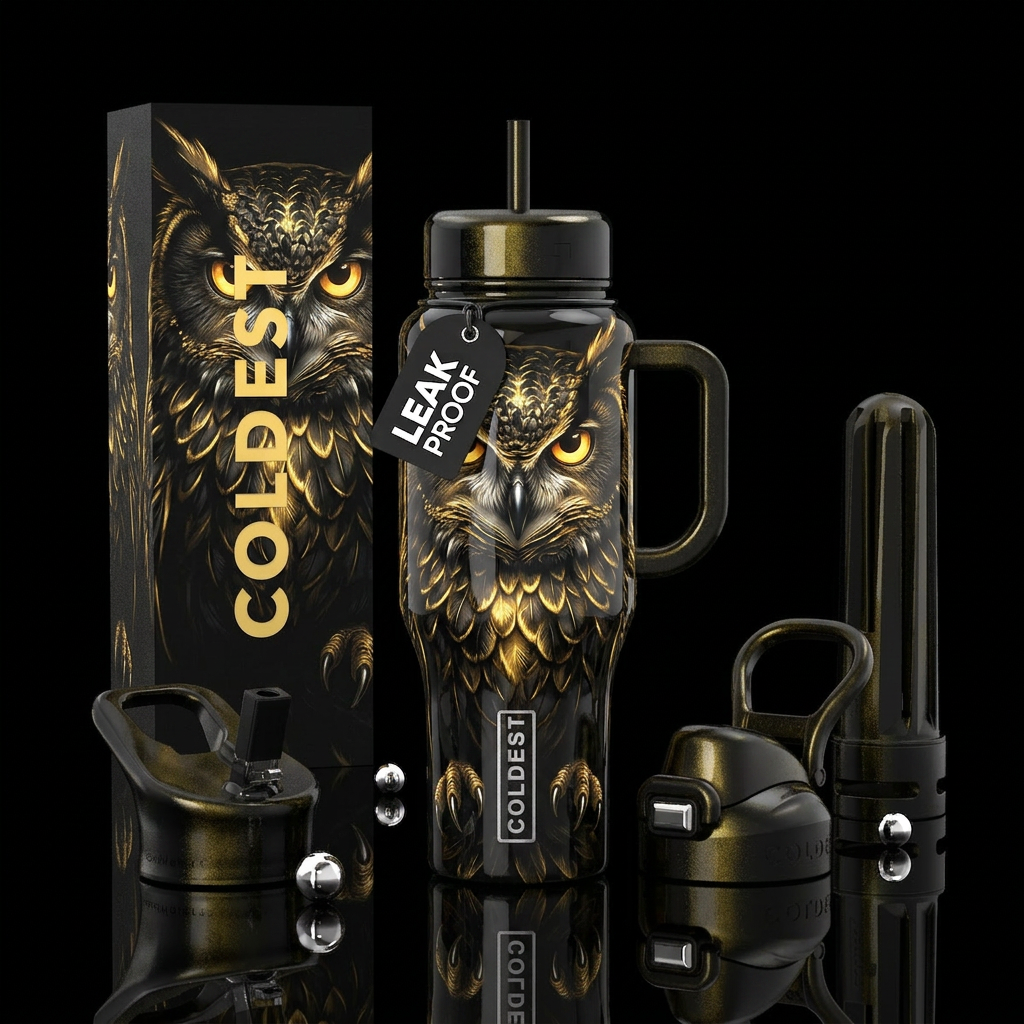 Night Oracle water bottle design