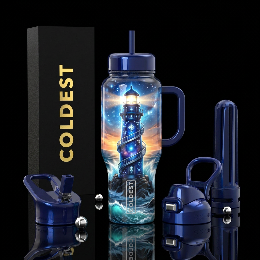 Stairway to Starlight water bottle design