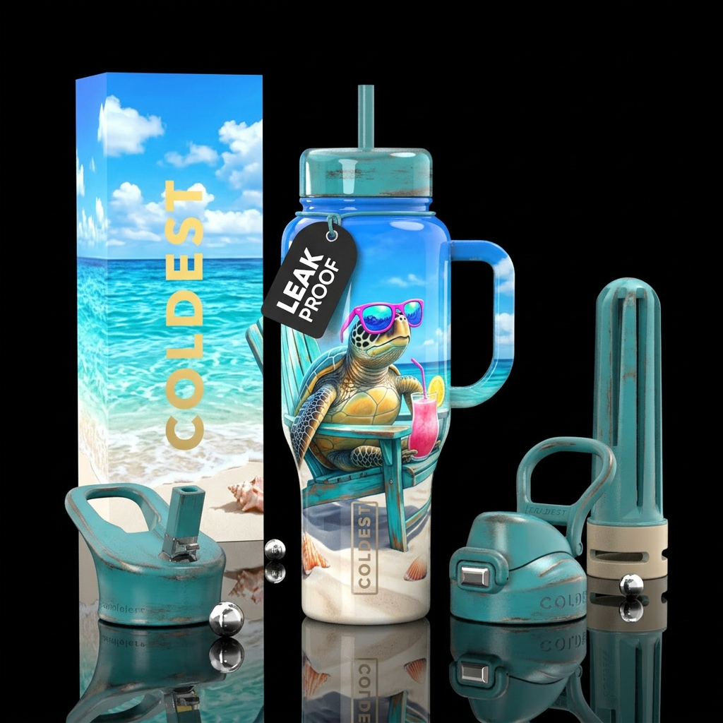 Living My Best Life water bottle design