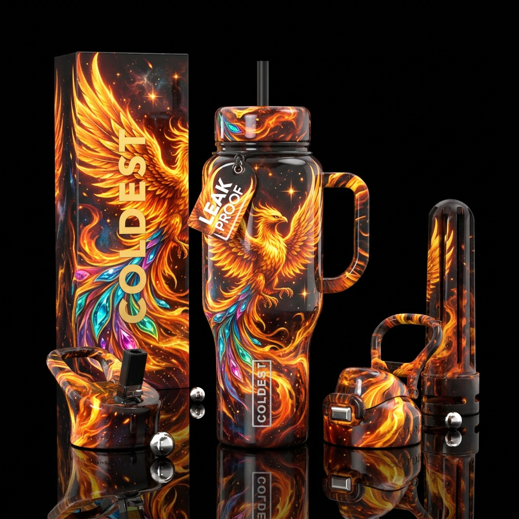Lava Wings water bottle design