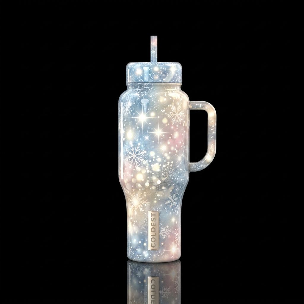 Snow Day water bottle design