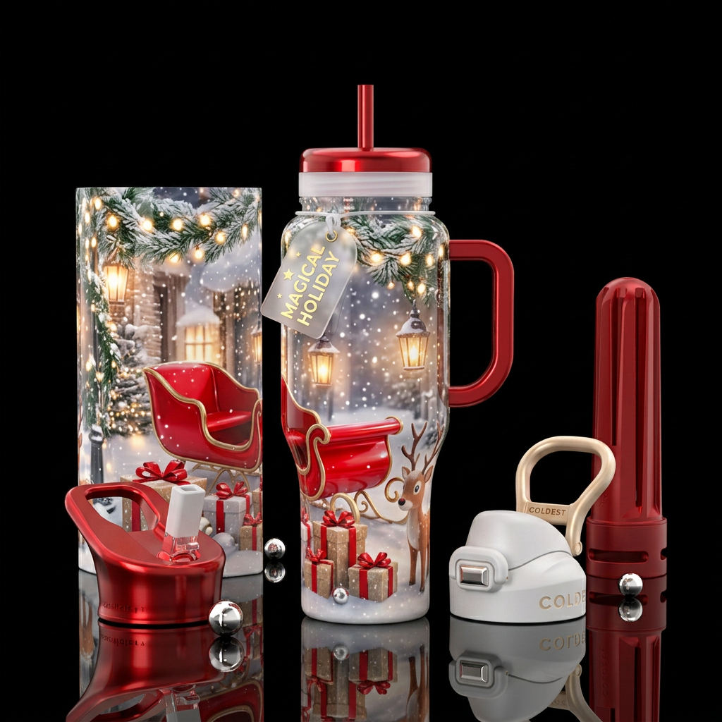 Sleigh Bells water bottle design