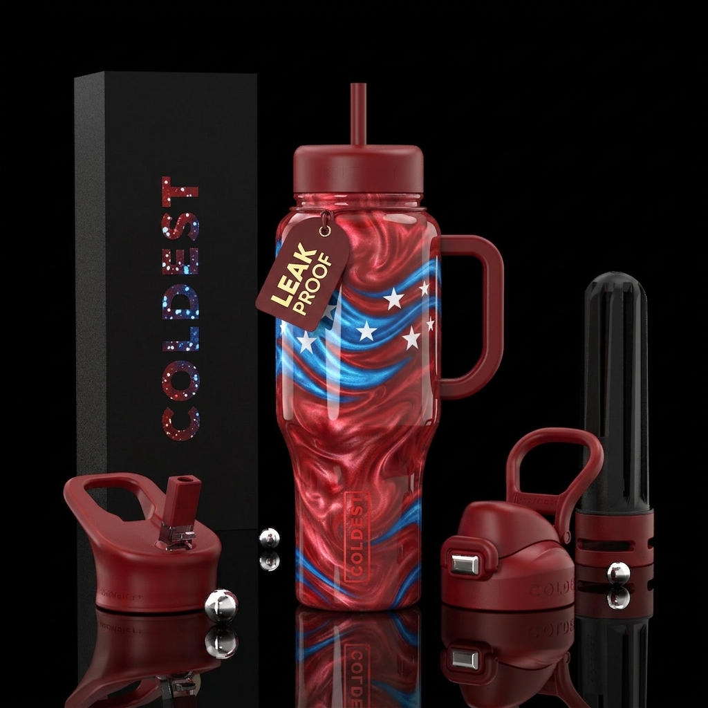 Blowing in The Wind water bottle design