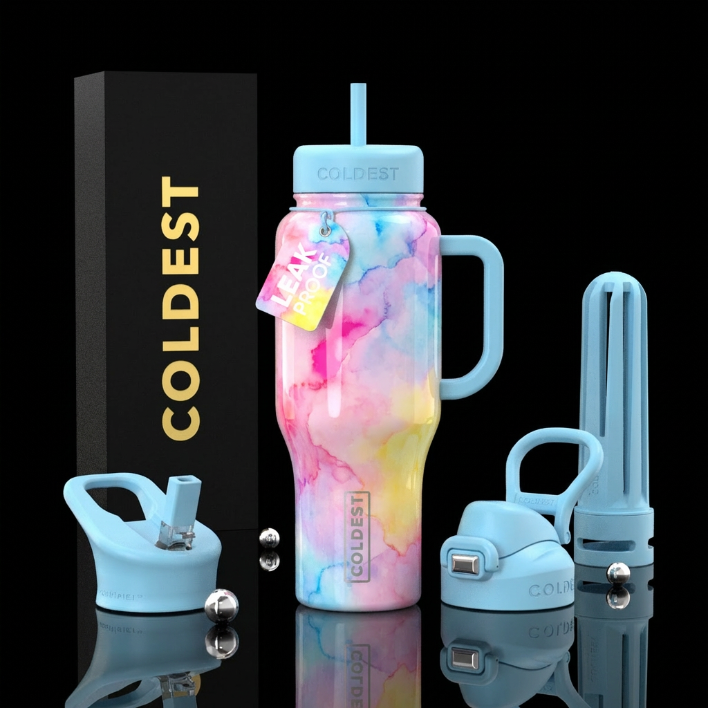 A bottle that depicts innocence and beauty through... water bottle design