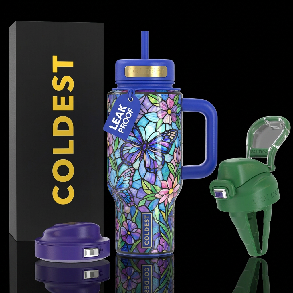 Butterflys water bottle design