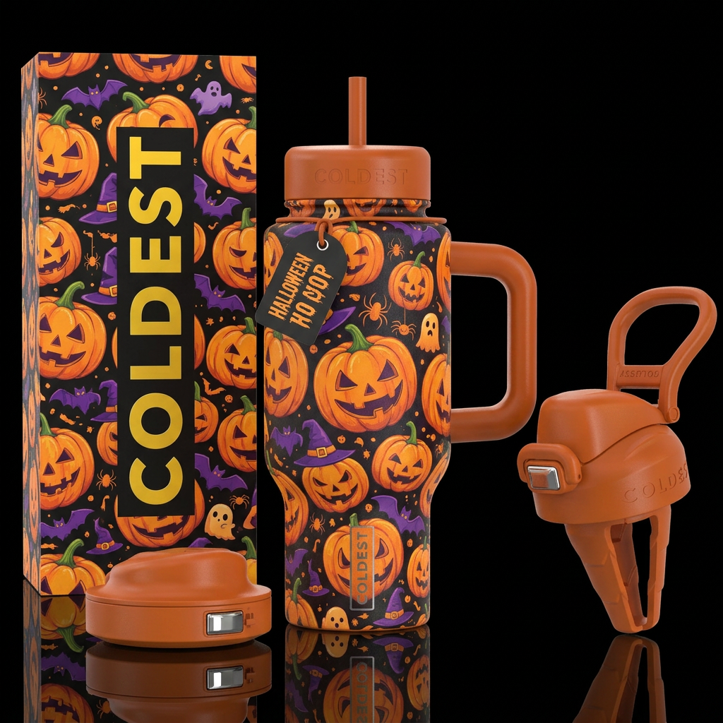 Best Halloween design ever water bottle design