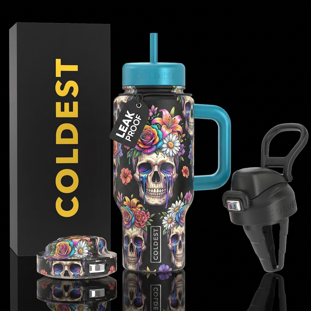 Colorful tears water bottle design