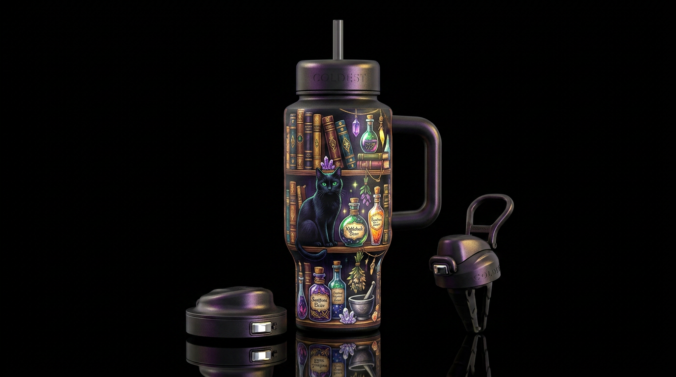 Spell corner water bottle design