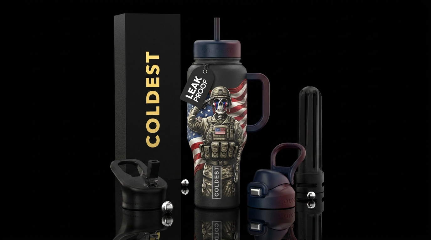 A soldier’s sacrifice water bottle design
