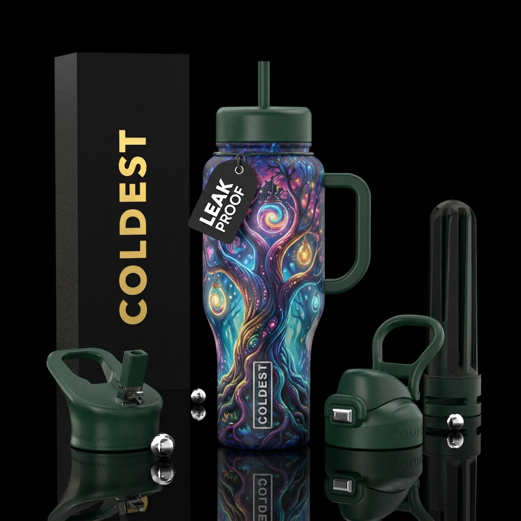 Magic tree water bottle design
