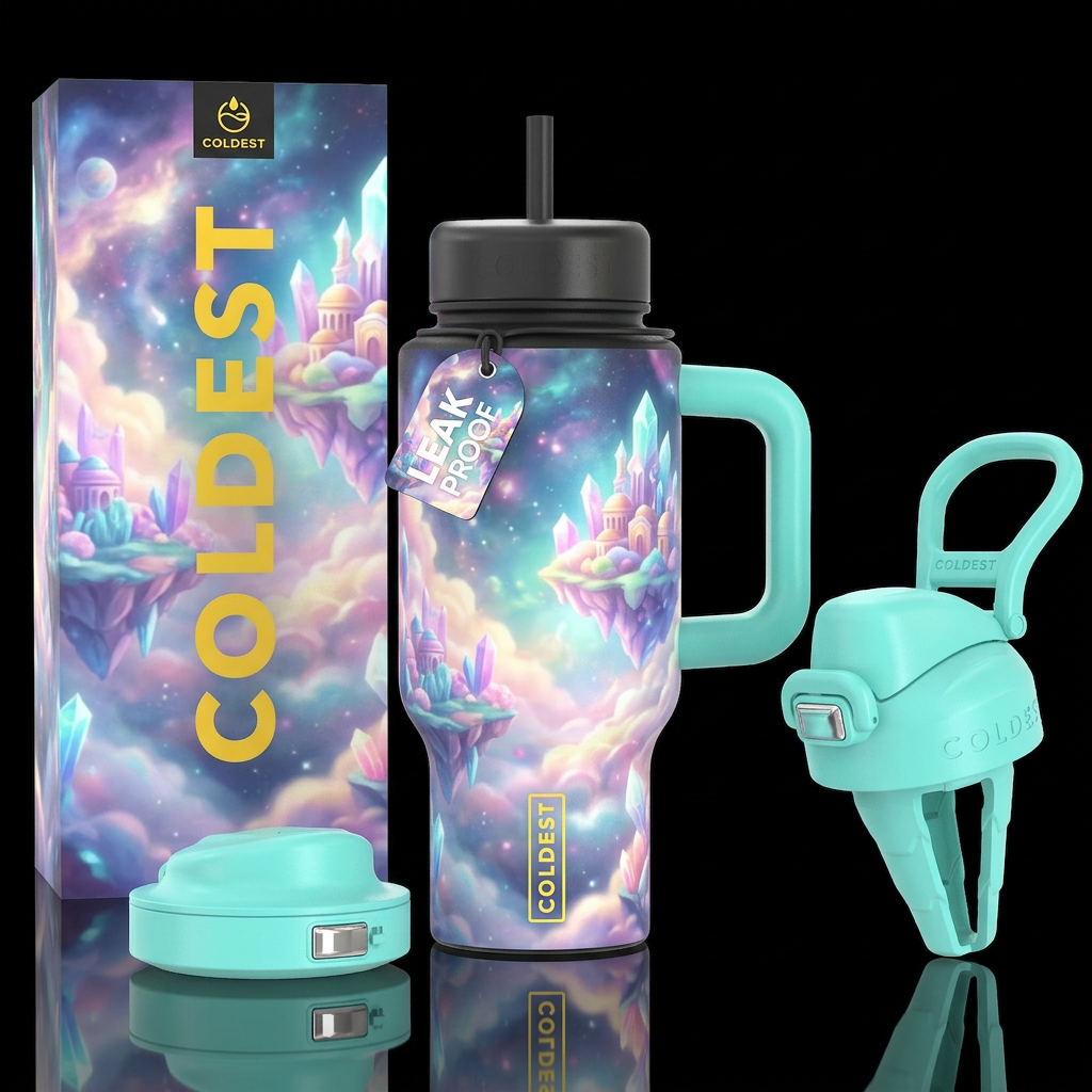 Dream land water bottle design