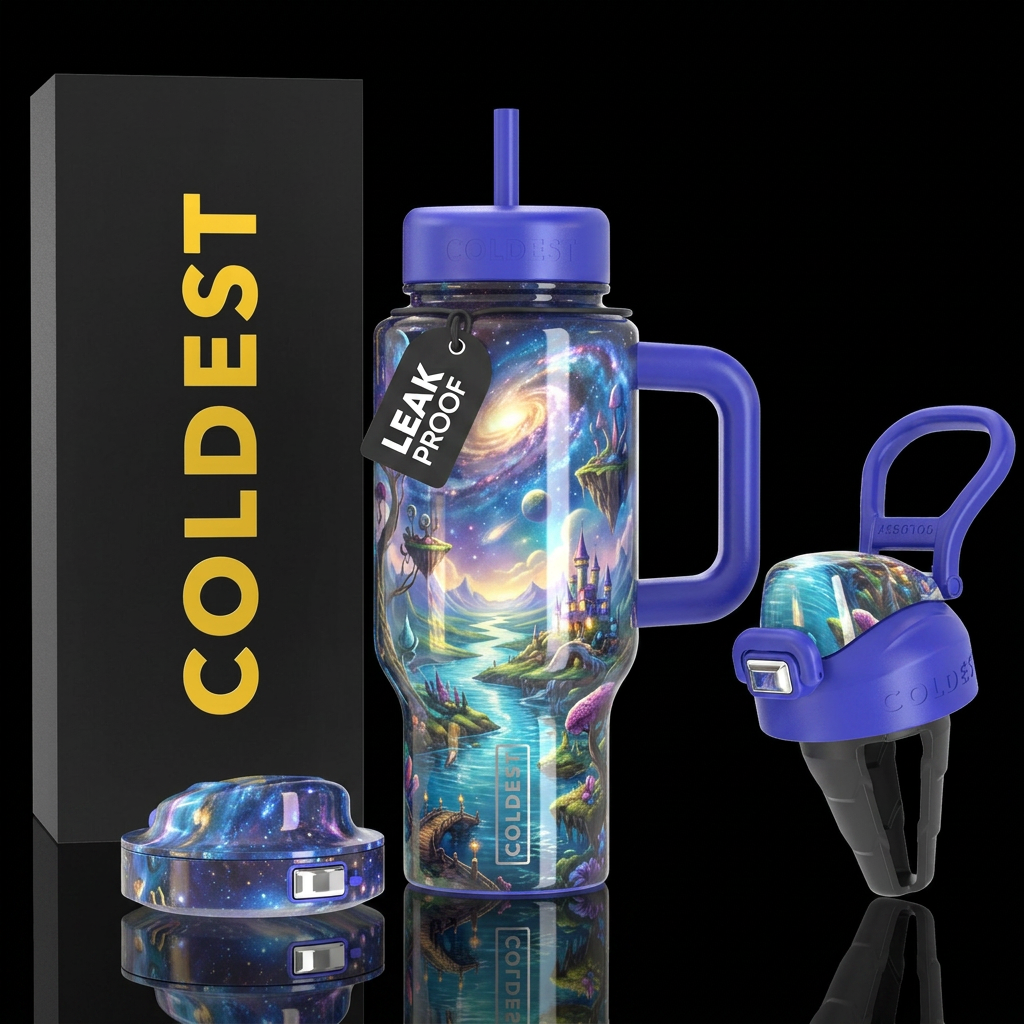 Dream land water bottle design
