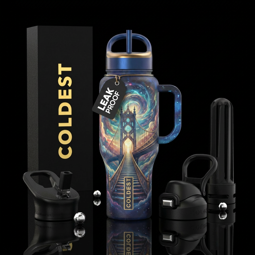 Bridge to heavens water bottle design