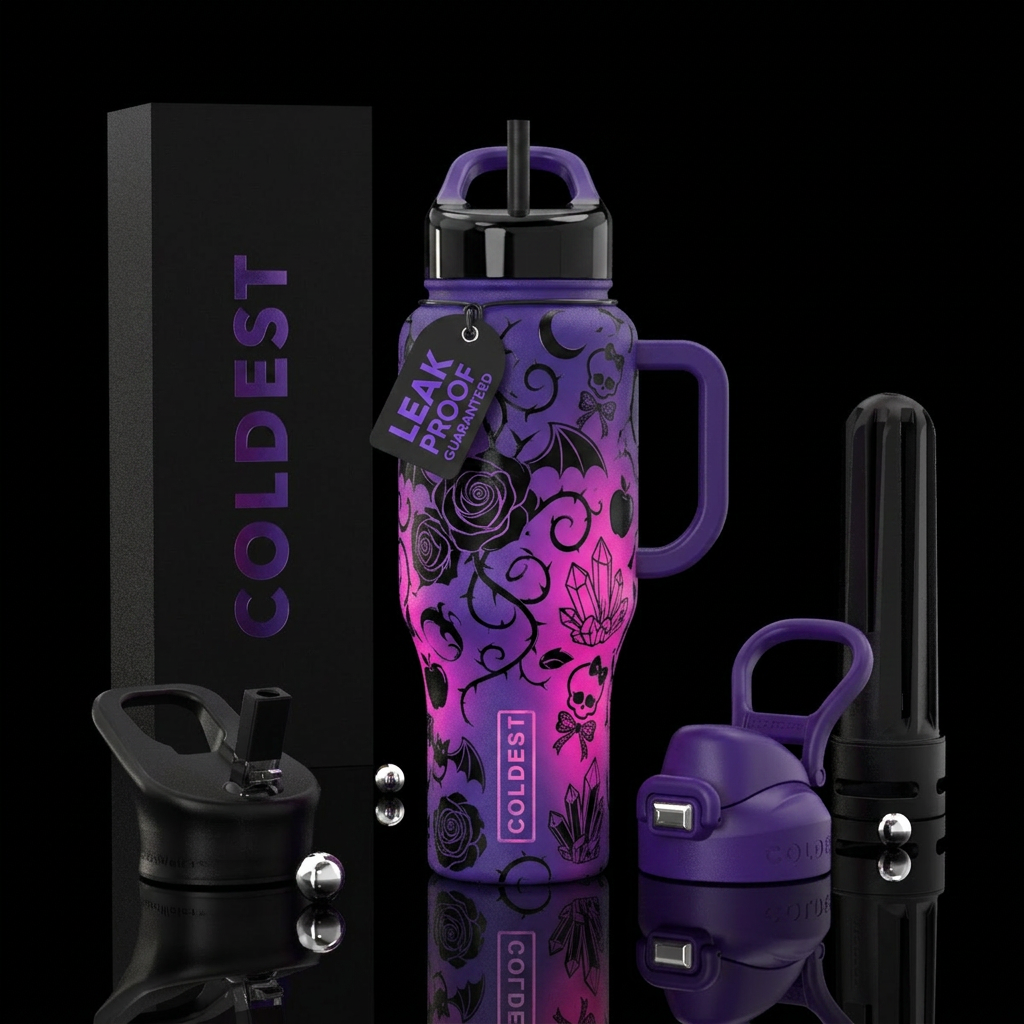 Monster high x descendants water bottle design