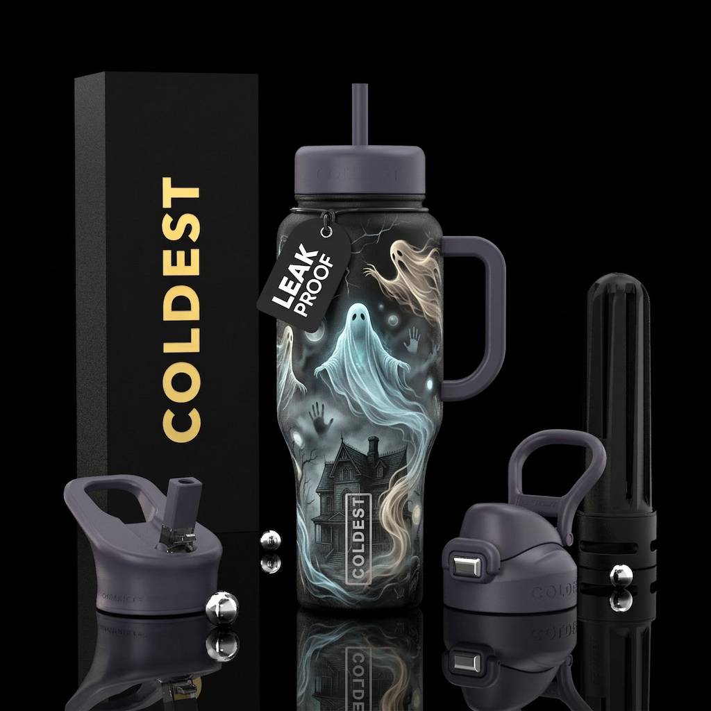 Haunting Veil water bottle design