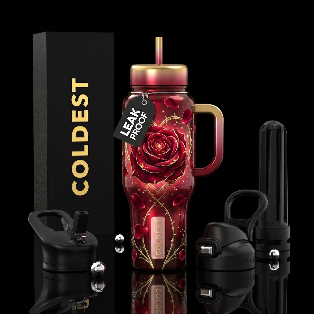 Crimson Devotion water bottle design