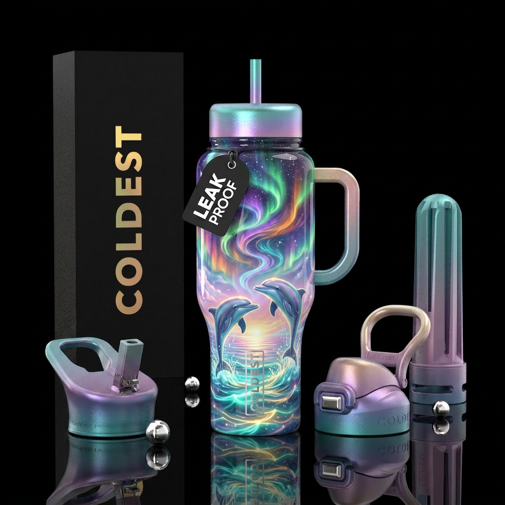 Aurora Ocean Dream water bottle design