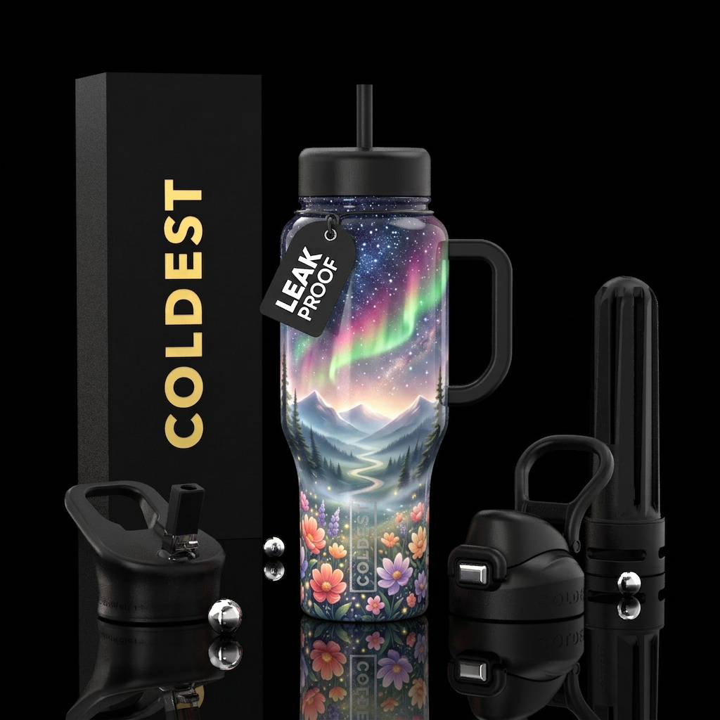Starlight Bloom water bottle design