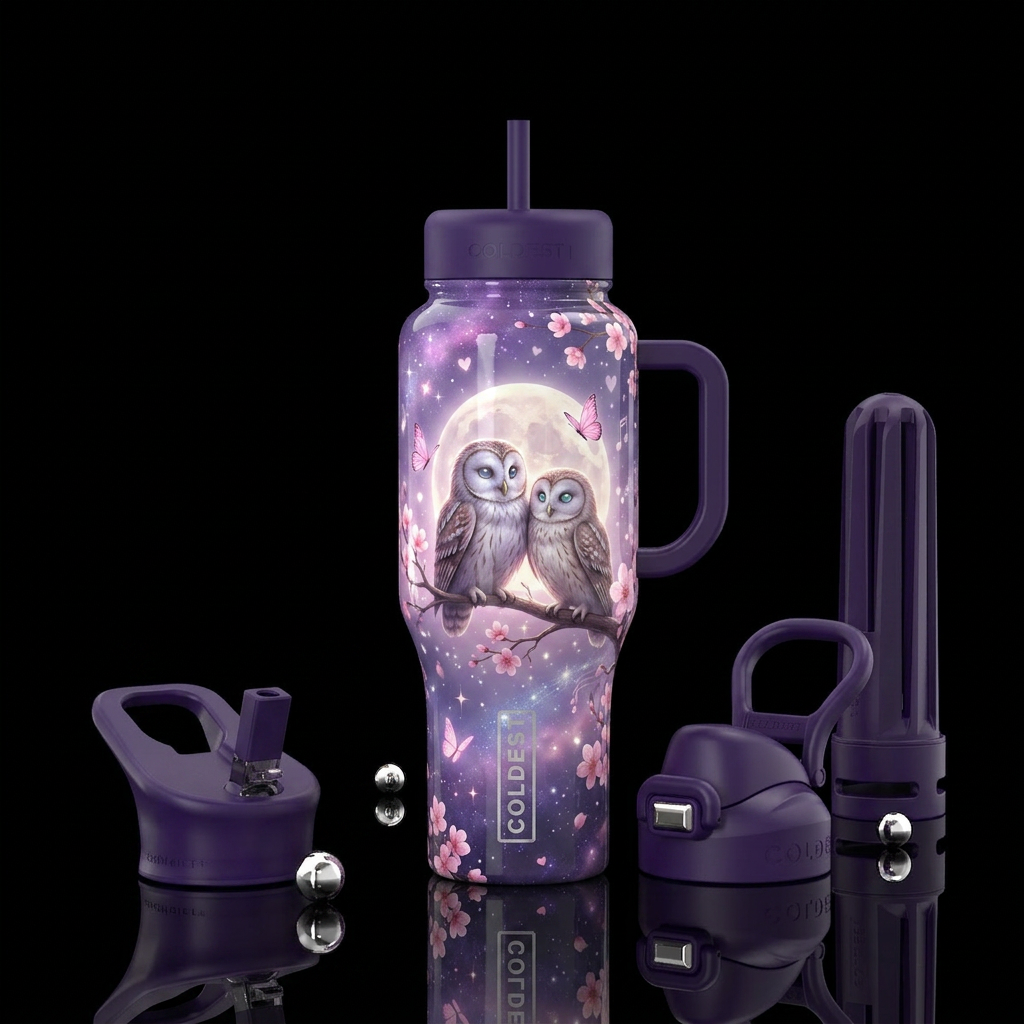 Owluna Bloom water bottle design