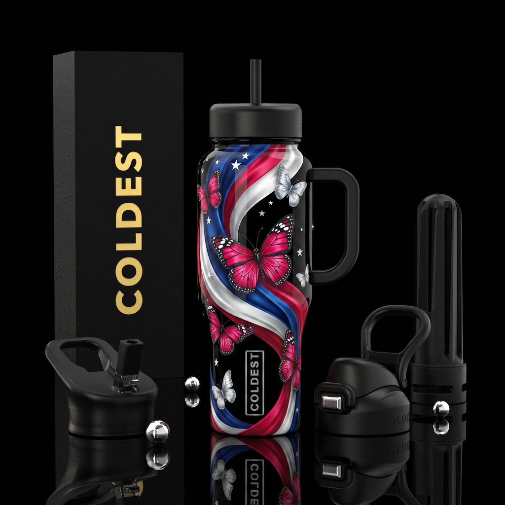 Liberty Flutter water bottle design