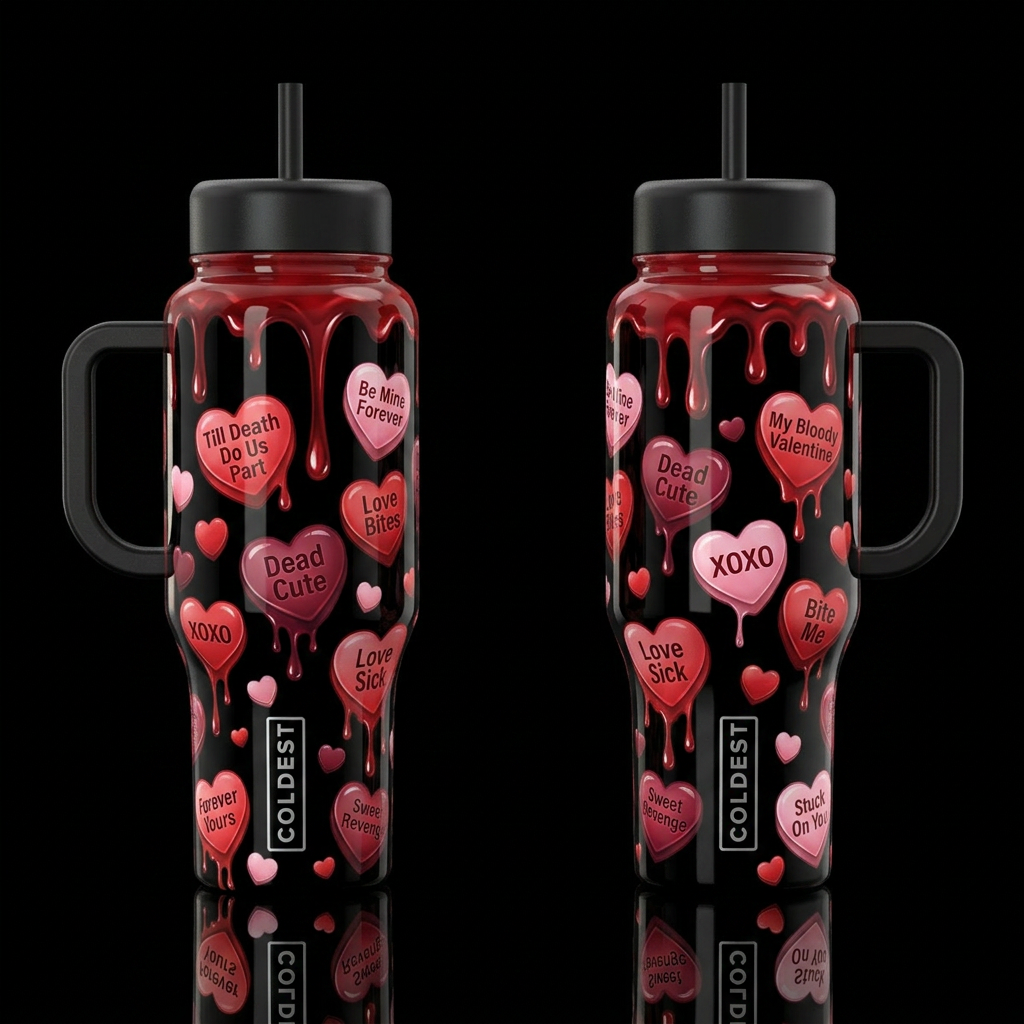 My Bloody Valentine water bottle design