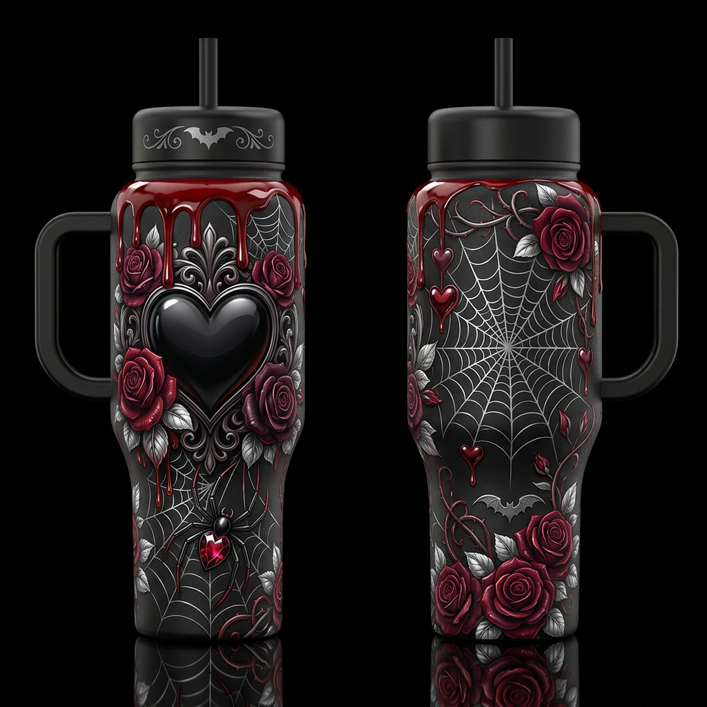 Web of Desire 2 water bottle design