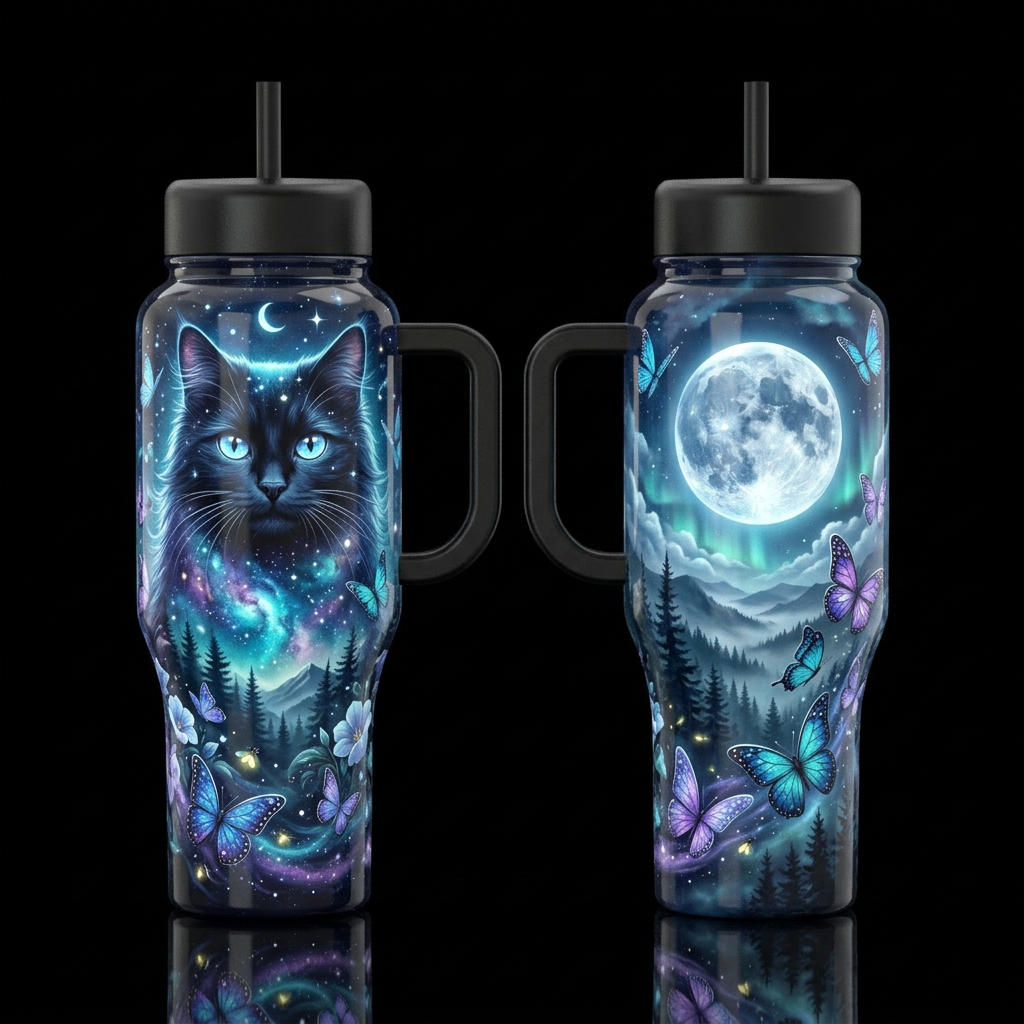 Luna’s Garden 2 water bottle design