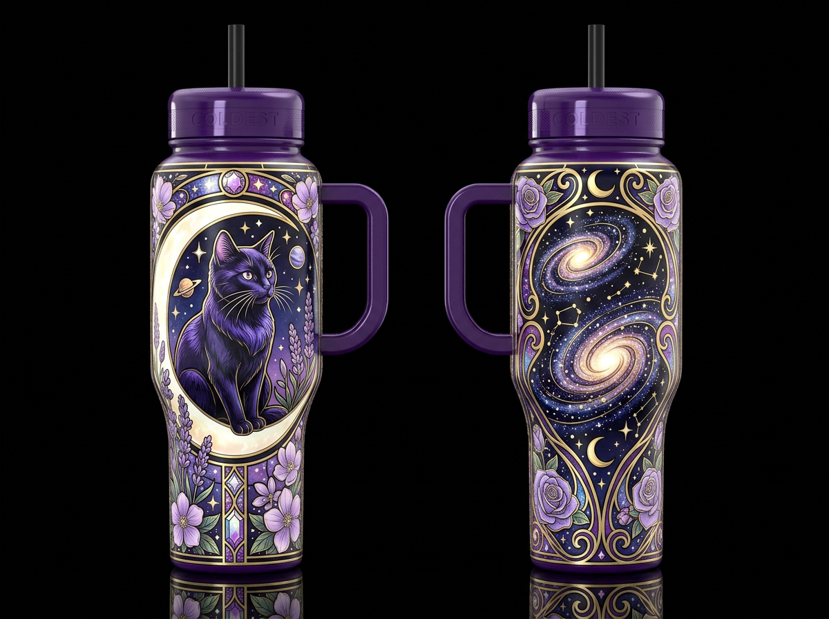 The Galaxy on Orion’s Belt water bottle design