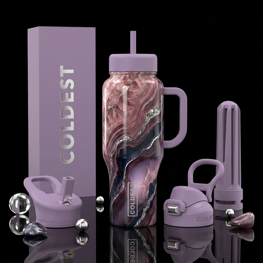 Velvet Nocturne Elixir water bottle design