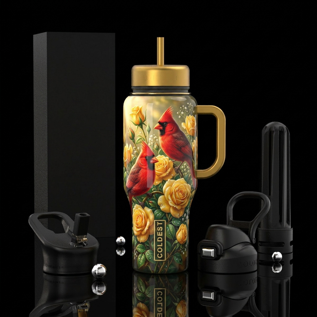 Golden Song (Cheryl AKA snowflakes.mama’s idea) water bottle design
