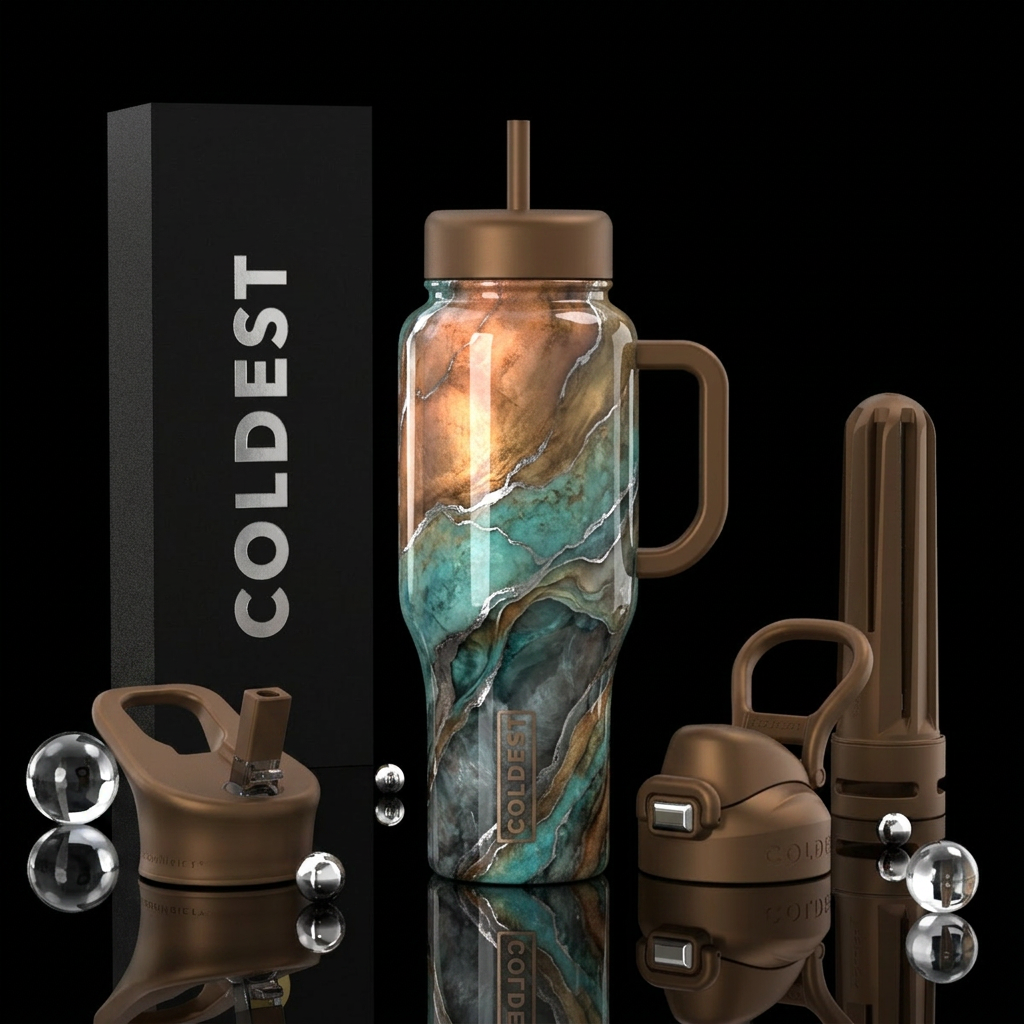 Desert Gem Elixir water bottle design