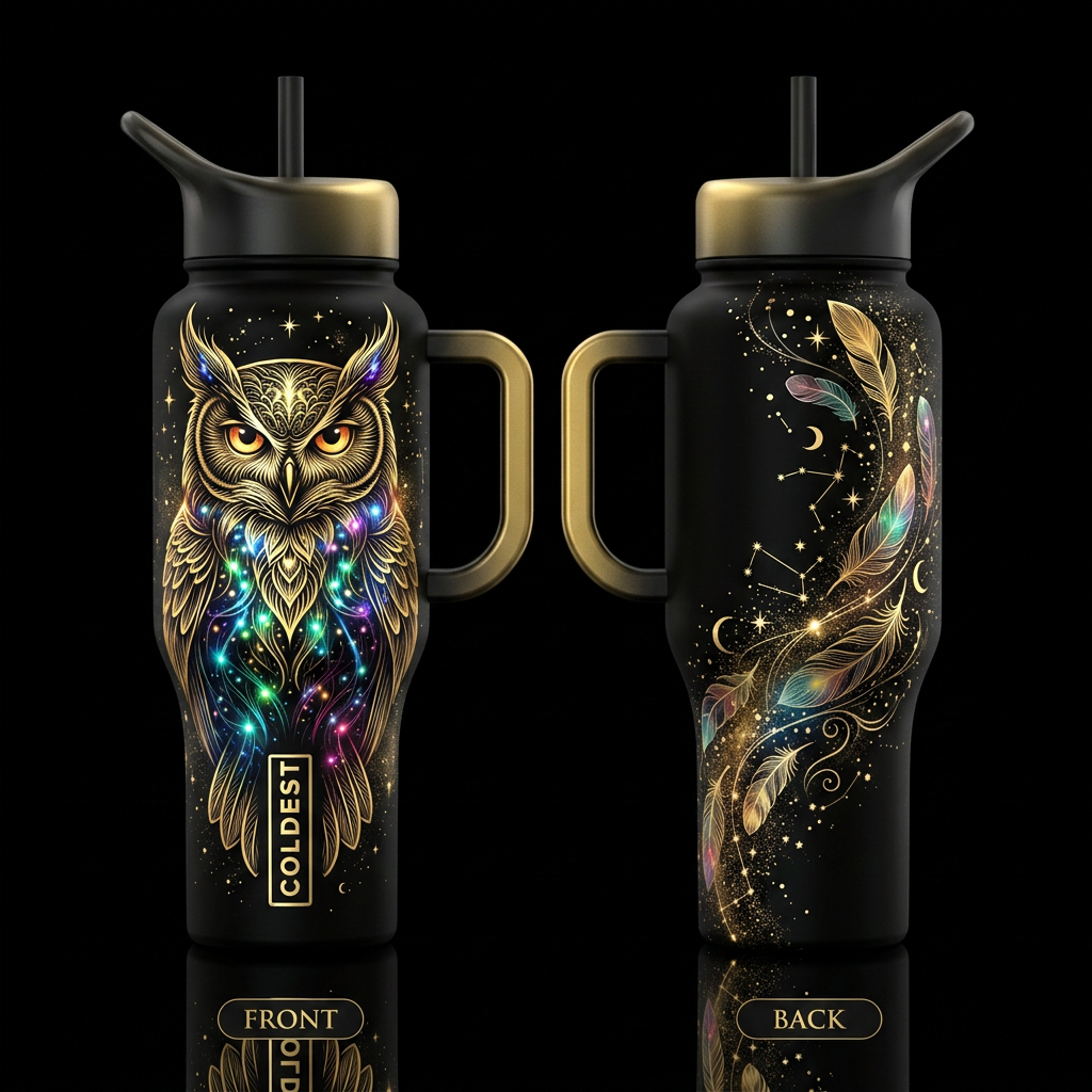 Limitless Wisdom water bottle design