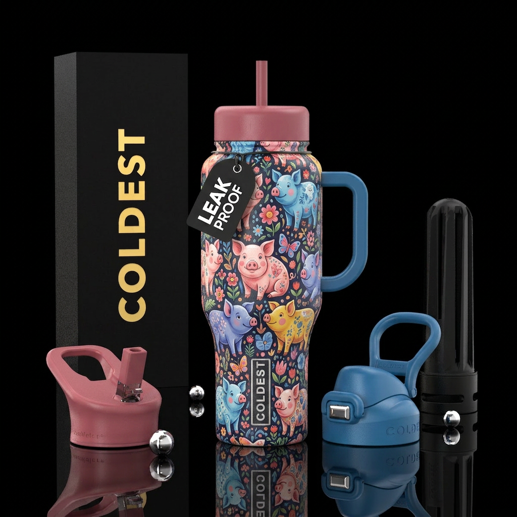 Too Cute to Give a Ham water bottle design