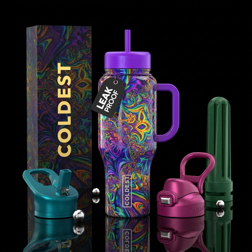 Dmt trip water bottle design