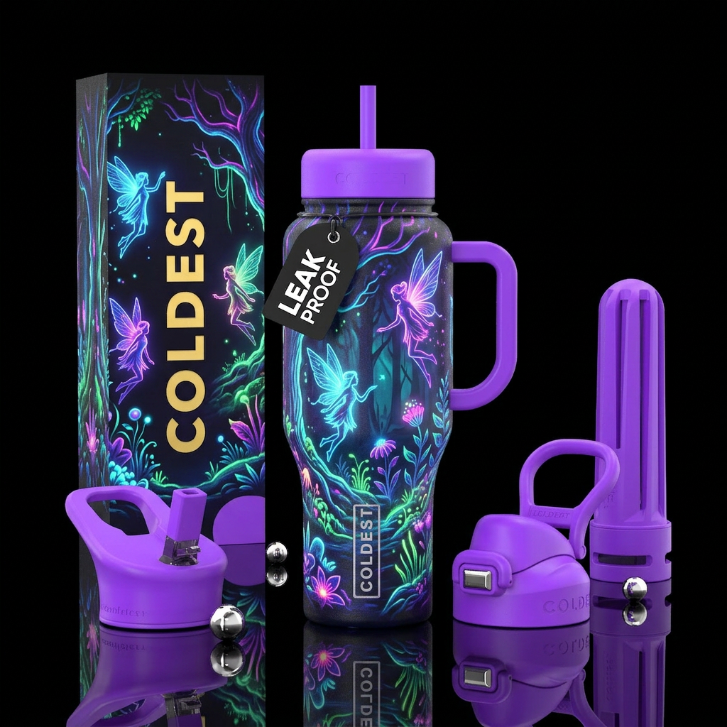 Fairy flight water bottle design