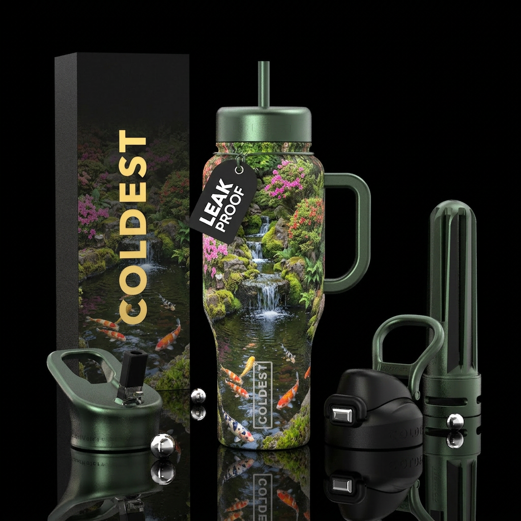Botanical garden water bottle design