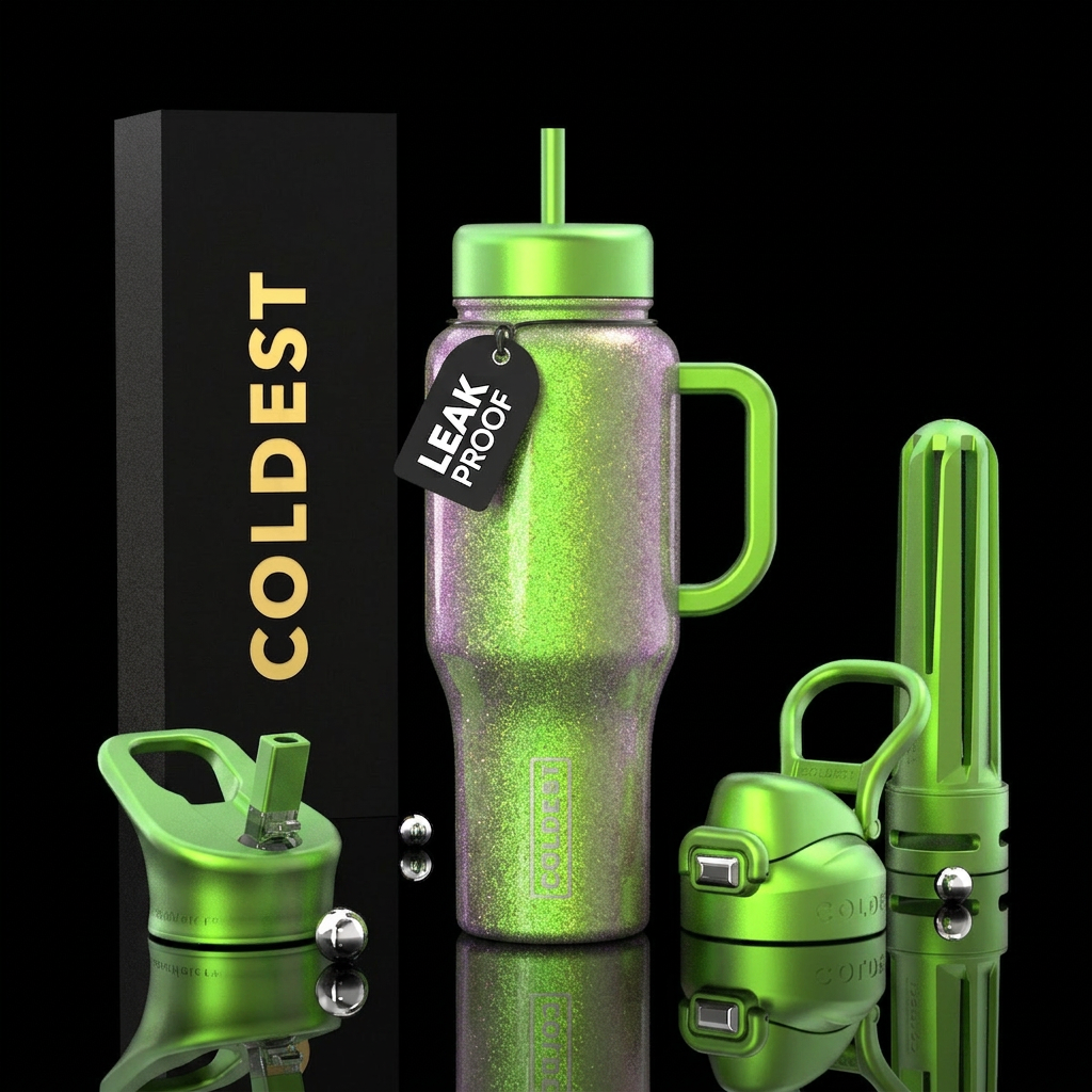 Hypershift Green water bottle design