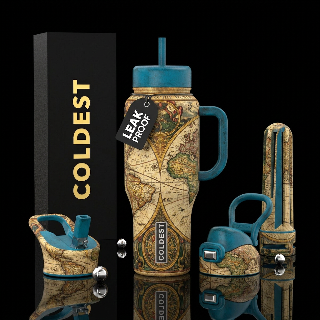 Globe water bottle design