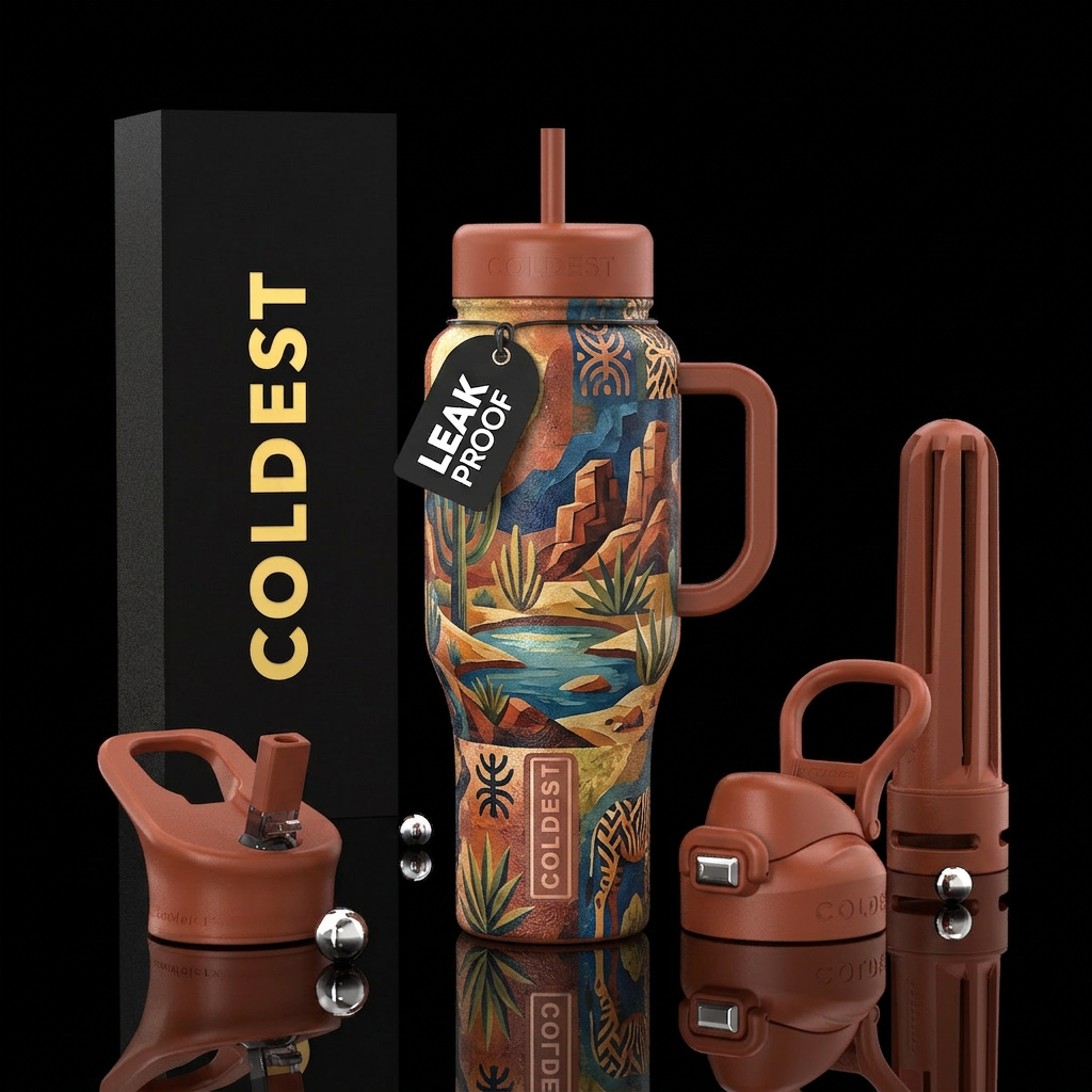 african, rugged, stylistic, abstract, artistic, oa... water bottle design
